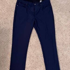 Greg Norman Men's Blue Dri-Fit Golf Pants - Size 38x32